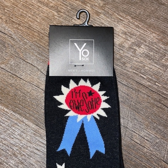 YO Sox Men’s Award I’m Awesome Best Dude Socks size 7-12 - Picture 2 of 11